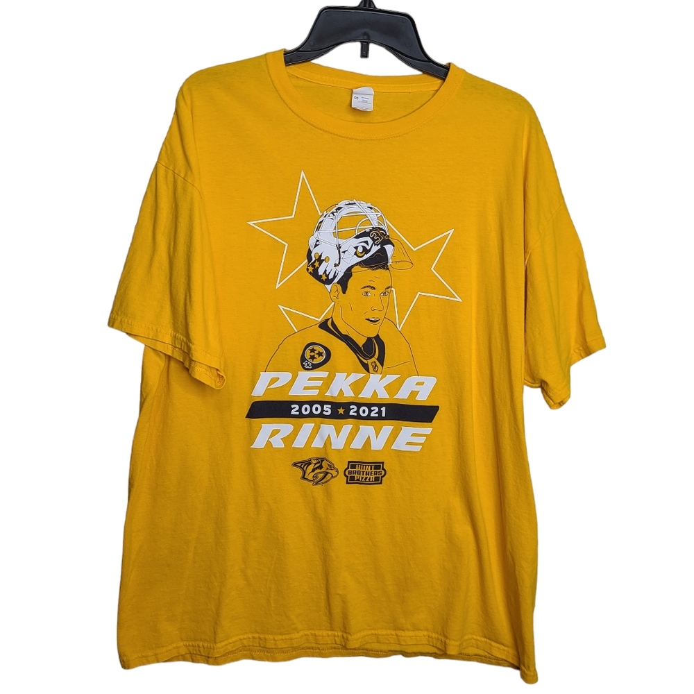 Fruit Of The Loom Pekke Rinne Retirement NHL Hockey Nashville Predators Tshirt